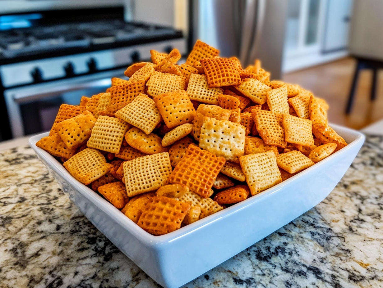 Chex Mix Recipe Oven-Baked to Perfection