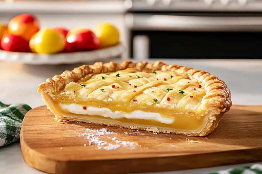 McDonald's Holiday Pie with creamy custard filling