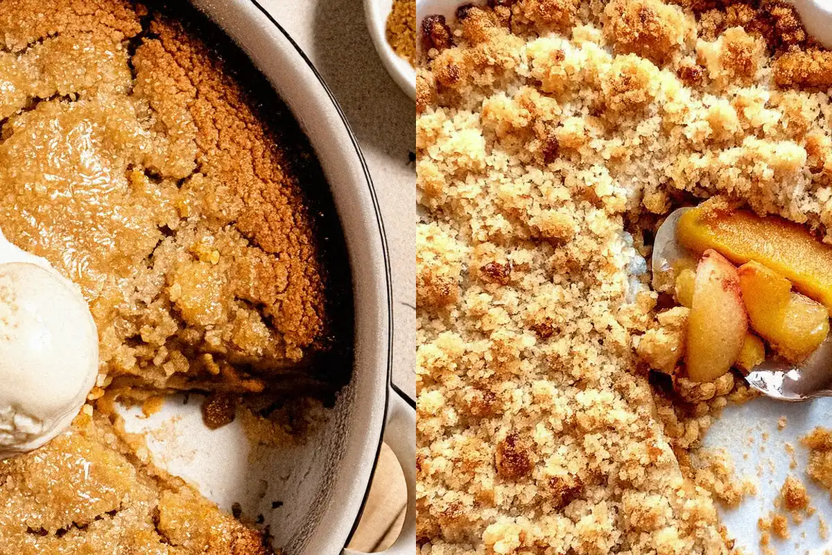Apple Cobbler and Apple Crumble