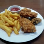 Fried Chicken and Fries